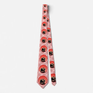 Grizzly Bear at Sunset  - Original Wildlife Art Tie