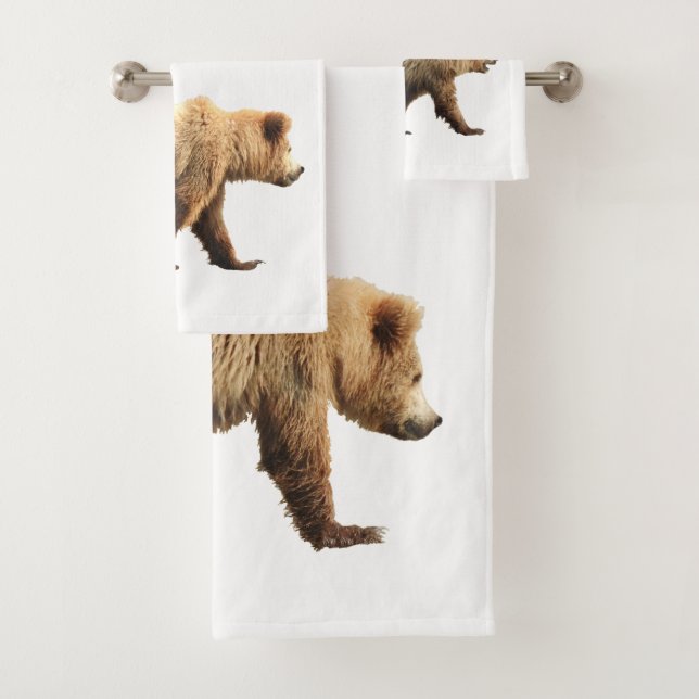 grizzly bear bath towel set (Insitu)