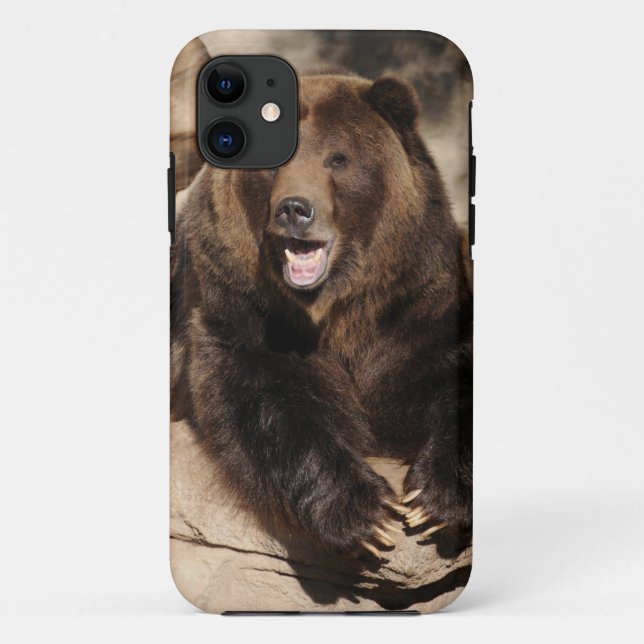 Grizzly Bear Boar Case-Mate iPhone Case (Back)