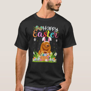 Grizzly Bear Bunny Egg Hunt Funny Grizzly Bear Hap T-Shirt