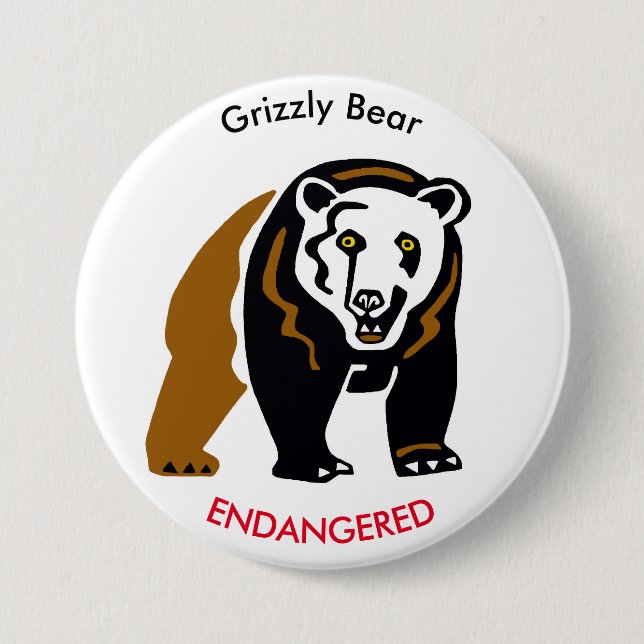 Grizzly Bear - Button (Front)