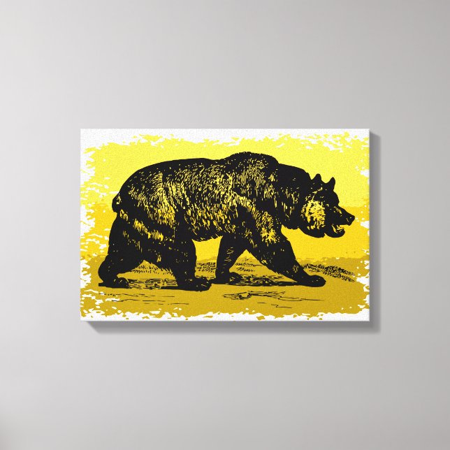Grizzly Bear Canvas Print (Front)