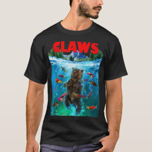 Grizzly Bear Catching Salmon in Alaska National Pa T-Shirt