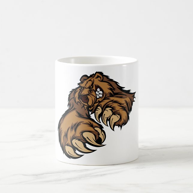 Grizzly Bear Claw Mascot Coffee Mug (Creator Uploaded)