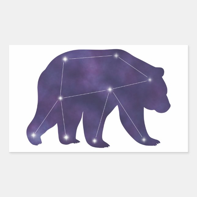 Grizzly Bear Constellation Sticker (Front)