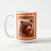 Grizzly Bear Cub in Fireweed Painting Wildlife Art