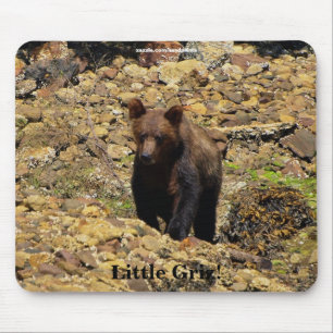 Grizzly Bear Cub Wildlife Supporter Mousepad