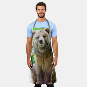 GRIZZLY BEAR DAD ALL OVER PRINT APRON