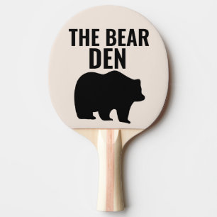 GRIZZLY BEAR DEN PING PONG PADDLES