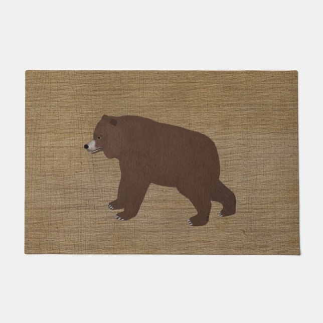 Grizzly Bear Doormat (Front)