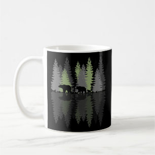 Grizzly Bear Family Trees Forest Wilderness Coffee Mug