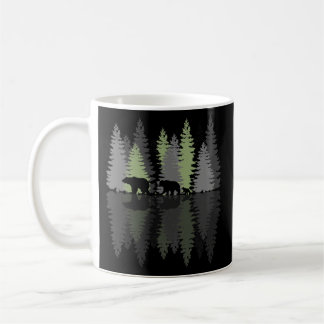 Grizzly Bear Family Trees Forest Wilderness Coffee Mug