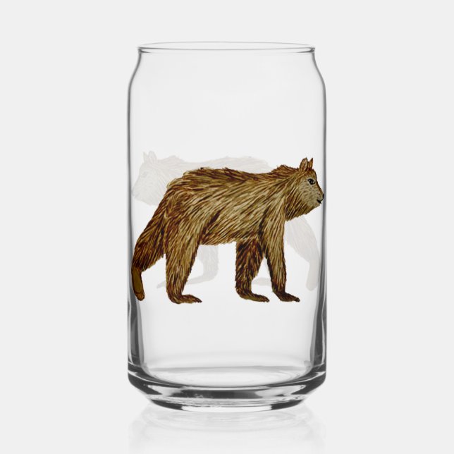 Grizzly Bear Glass (Front)