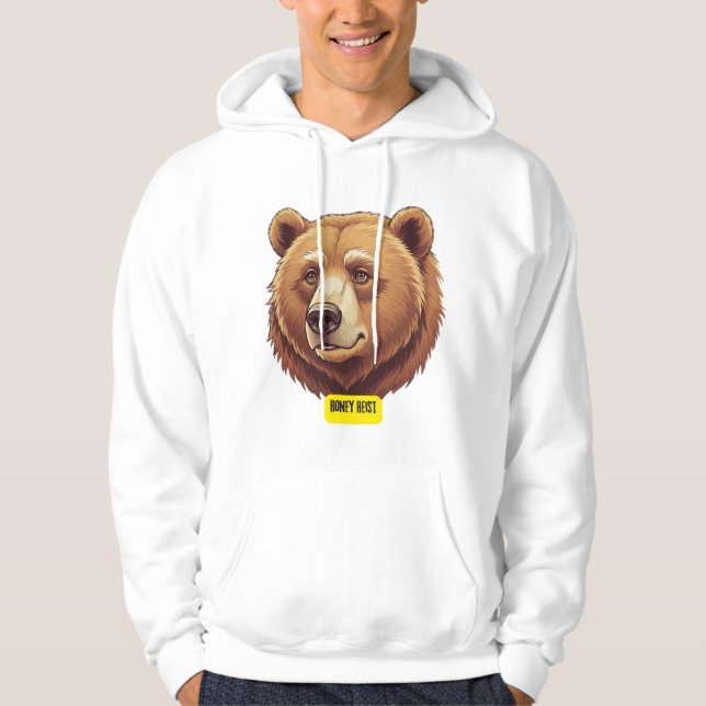 Grizzly bear. Honey heist Hoodie (Front)