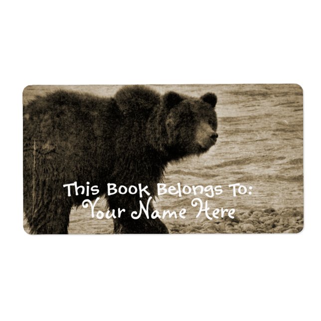 Grizzly Bear in Antique (Front)