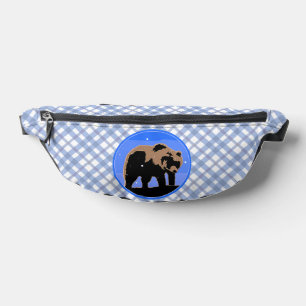 Grizzly Bear in Winter  - Original Wildlife Art Bum Bags
