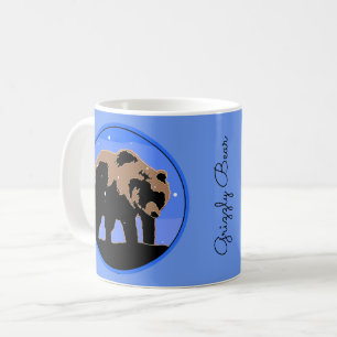 Grizzly Bear in Winter - Original Wildlife Art Coffee Mug
