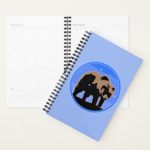 Grizzly Bear in Winter  - Original Wildlife Art Planner