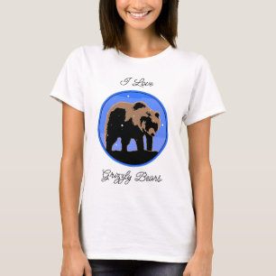 Grizzly Bear in Winter - Original Wildlife Art T-Shirt