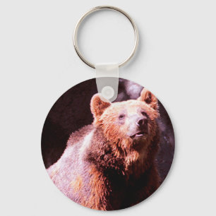 grizzly bear key ring