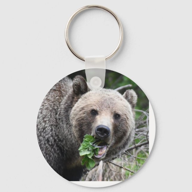 Grizzly bear keychain  (Front)
