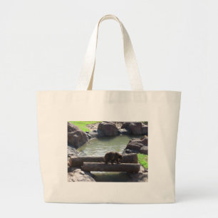 Grizzly Bear Large Tote Bag