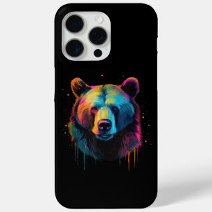 Grizzly Bear Lovers Pop Art Big Grizzly Bear iPhone 15 Pro Max Case