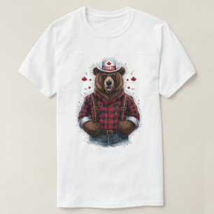 Grizzly Bear Lumberjack T-Shirt