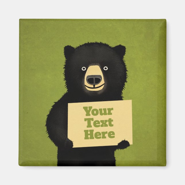 Grizzly Bear Magnet (Front)