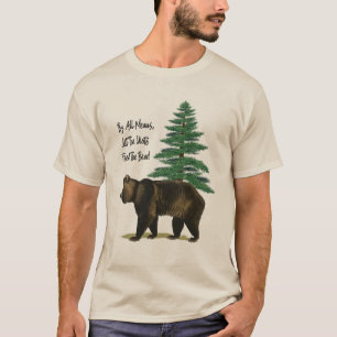 Grizzly Bear Men's Funny T-Shirt
