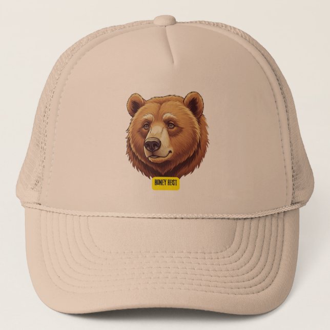 Grizzly bear. Money heist Trucker Hat (Front)