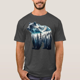 Grizzly Bear Mountains and Forests T-Shirt