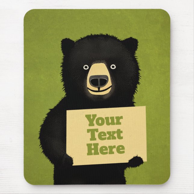 Grizzly Bear Mouse Mat (Front)