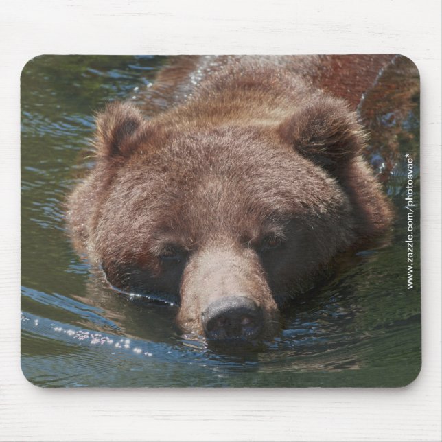 Grizzly Bear Mouse Mat (Front)