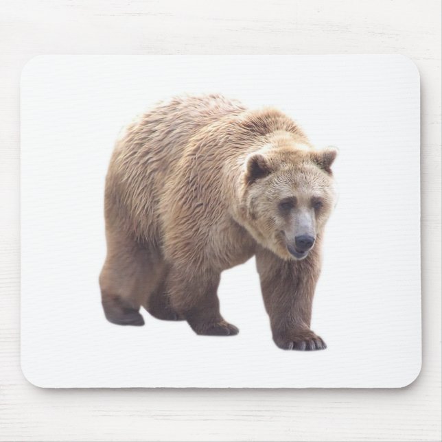 Grizzly Bear Mouse Mat (Front)
