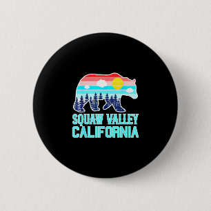 Grizzly bear olympic valley california vintage 6 cm round badge