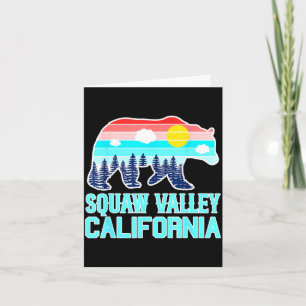 Grizzly bear olympic valley california vintage card