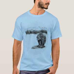 Grizzly Bear on rock T-Shirt