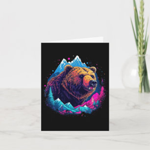 Grizzly bear outdoor nature alaska hunting hiking card