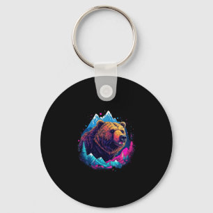 Grizzly bear outdoor nature alaska hunting hiking key ring