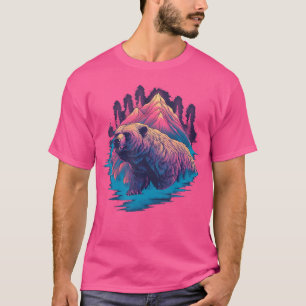 Grizzly Bear Outdoor Nature Alaska Hunting Hiking T-Shirt