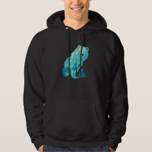 Grizzly Bear Outdoors Forest Animal Wildlife Natur Hoodie