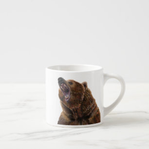 Grizzly Bear - Painting in acrylic Espresso Cup
