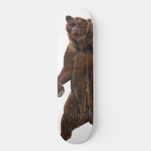 Grizzly Bear - Painting in acrylic Skateboard