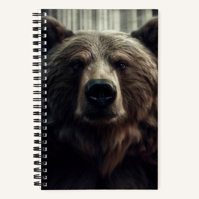 Grizzly Bear Painting Notebook (Front)