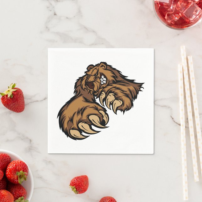 Grizzly Bear Paper Napkins (Creator Uploaded)
