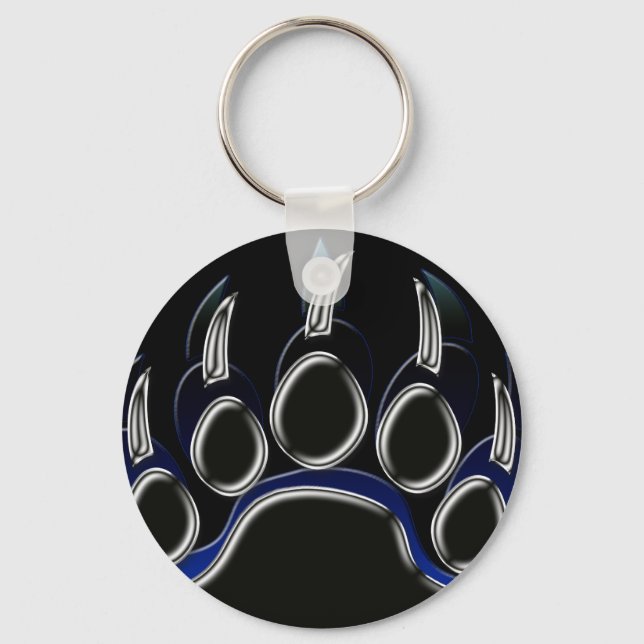 Grizzly Bear Paw Key Ring (Front)