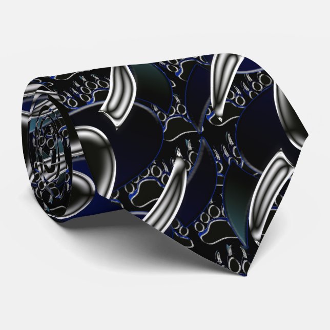 Grizzly Bear Paw Tie (Rolled)