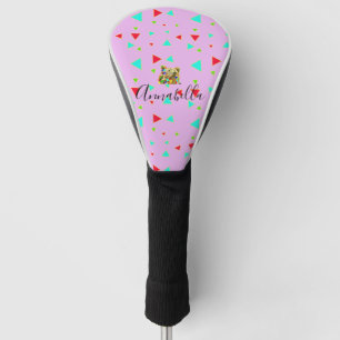 Grizzly Bear Pink Golf Head Cover