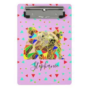 Grizzly Bear Pink Mini Clipboard
